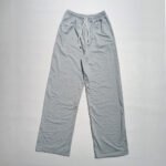 ⁦عرض قطعتين سويت بانتس وايد ليج ( أسود و رمادي )⁩ - الصورة ⁦7⁩