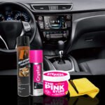 ⁦مجموعة تنظيف السيارة المتكاملة ( معجون التنظيف السحري The Pink Stuff + عرض2 فوطة مايكرو فايبر للسيارة + منظف السيارة First One + ملمع كريستال 4 في 1 200 ملي )⁩ - الصورة ⁦2⁩