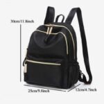 شنطة ضهر حريمي وتر بروف اسود - الصورة 6