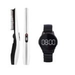 ⁦عرض(مشط الشعر StylerV2 +ساعة تاتش دائرية أسود)⁩ - الصورة ⁦4⁩