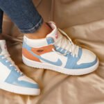 كوتشي اير جوردن هاف ابيض * لبني + 4 قطع شربات فواكه - الصورة 4